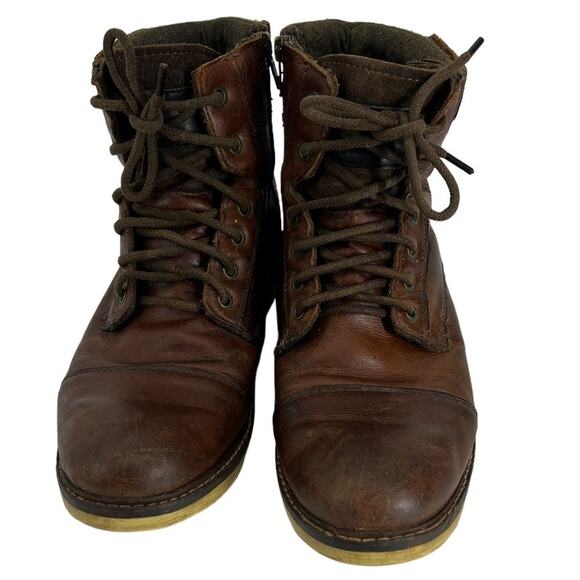 Four Brothers Brown Leather Boots SZ 9.5 - Picture 6 of 12